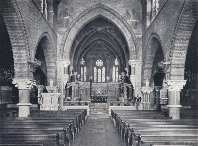 'Interior of St. James the Less, Westminster', c1903. Artist: W Ingle.