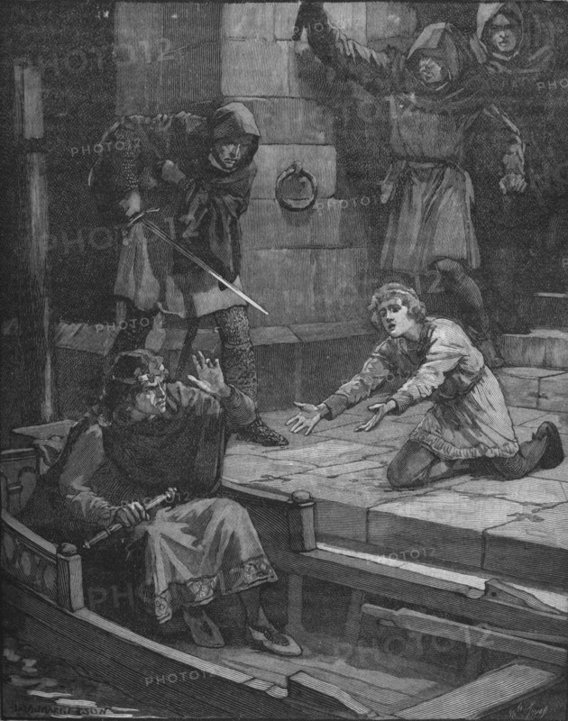 Murder of Prince Arthur, 1203 (1905). Artist: Unknown.