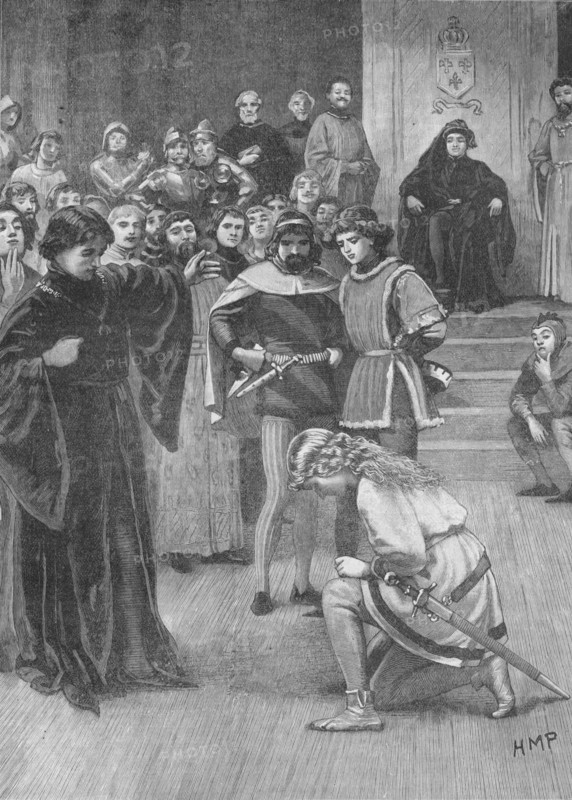 Joan of Arc before Charles VII of France, c1429 (1905). Artist: HMP.