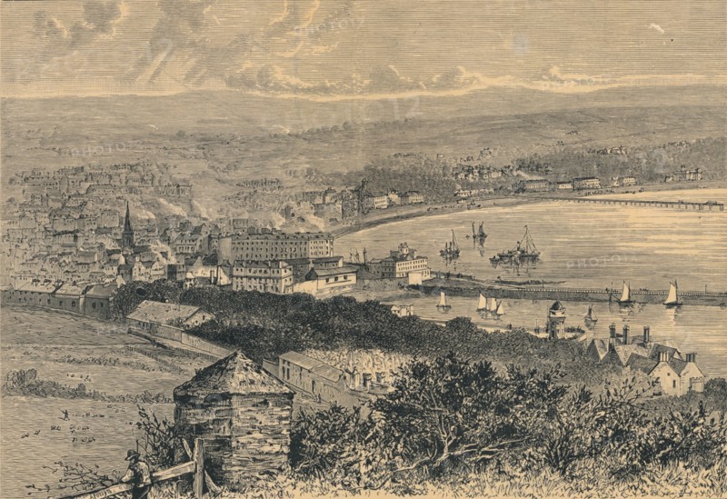 'General View of Douglas', 1880. Artist: Unknown.