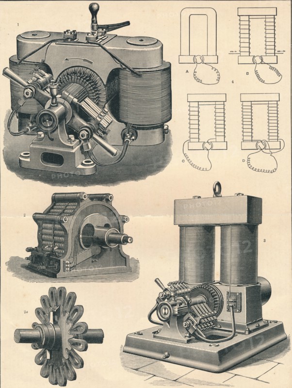 'Dynamos', c19th century. Artist: Unknown.