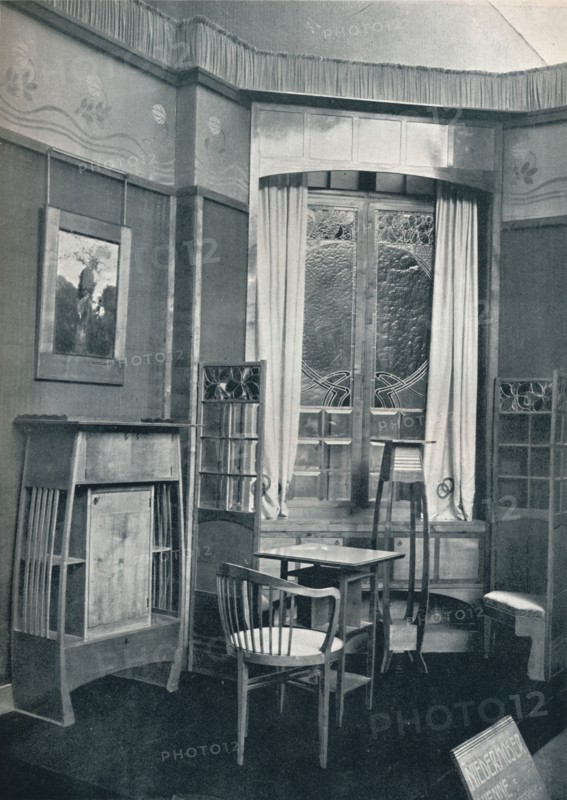 'Interior. Decorated by M. Niedermoser', c1900. Artist: Unknown.