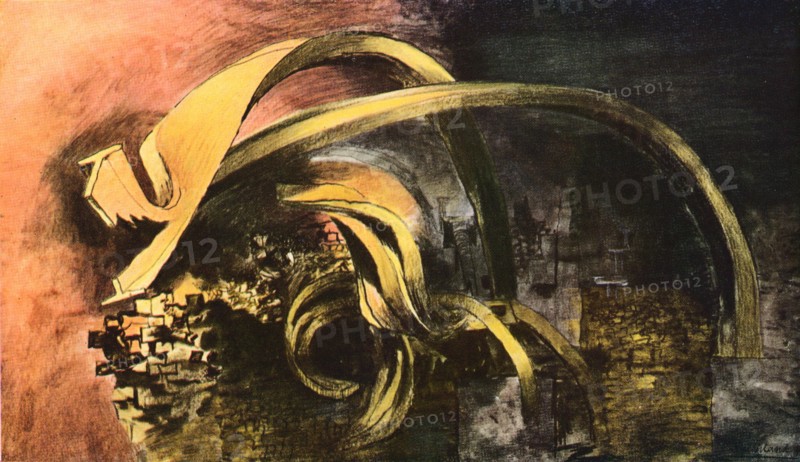 'Devastation, 1941, City. Twisted Girders (1)', 1941. Artist: Graham Sutherland.