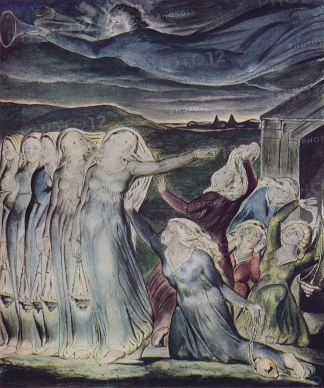 'The Parable of the Wise and Foolish Virgins', c1800. Artist: William Blake.