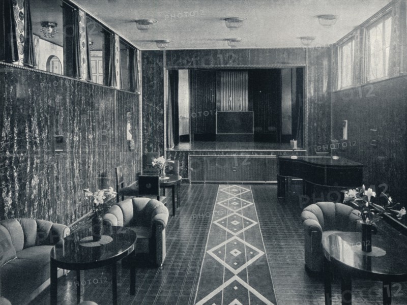 'The Music Room of the Stoclet Palace, Brussels, Belgium', c1914. Artist: Unknown.