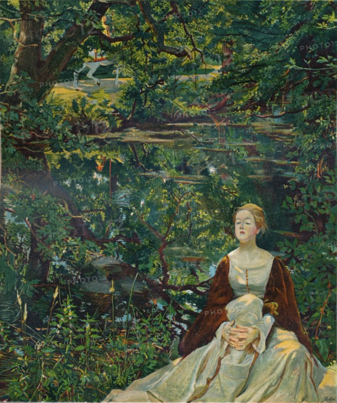 'From a painting by Byam Shaw', c1899. Artist: Byam Shaw.