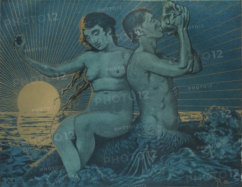 'Triton and Nereide', 1895. Artist: Hans Thoma.