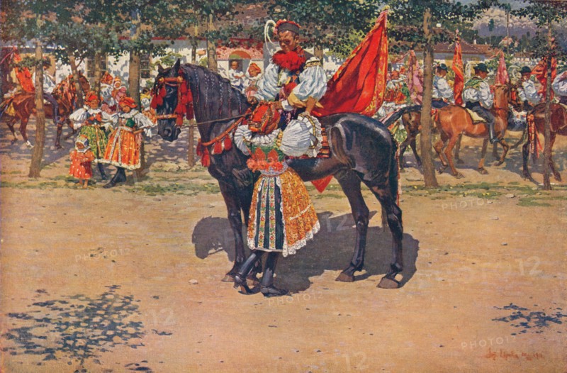 'At the Festival', 1911. Artist: Joza Uprka.