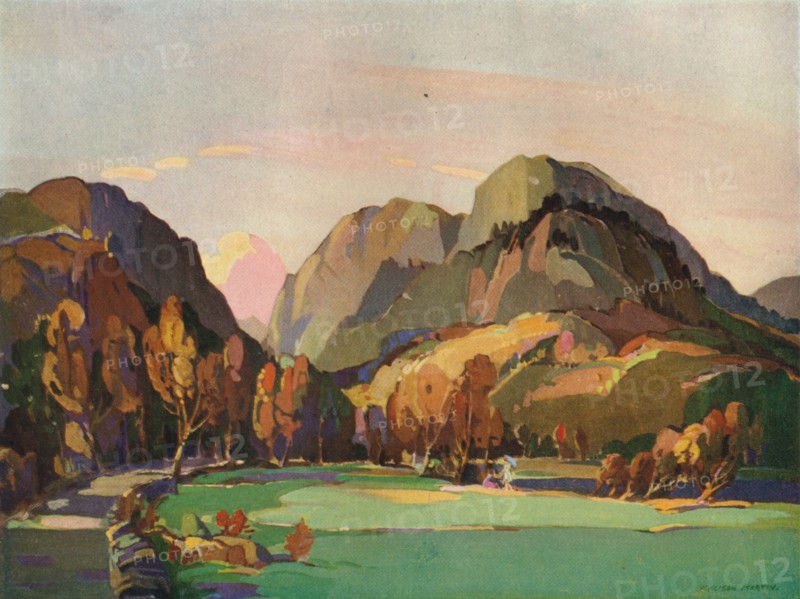 'The Pass of Aberglaslyn', c1927. Artist: William Alison Martin.