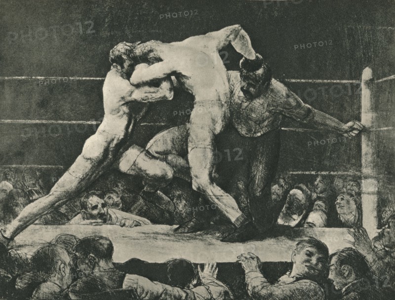 'A Stag at Sharkey's', 1917. Artist: George Wesley Bellows.