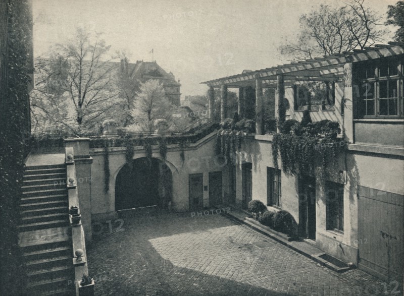 'Courtyard of Private House, 13 Boulevard Des Invalides, Paris. Alterations by Paul Huillard', c1927 Artist: Unknown.