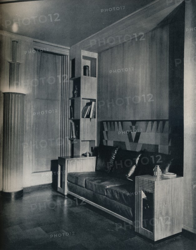 'Furniture and interior of a private office. Designed by Joseph Sinel', 1930. Artist: Unknown.