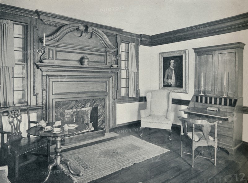 'The Living Room of the Francis Corbin House, at Edenton, built in 1758', 1930. Artist: Unknown.