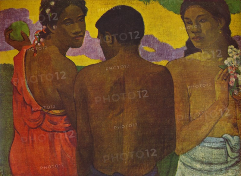'Three Tahitians', 1899 (1935). Artist: Paul Gauguin.