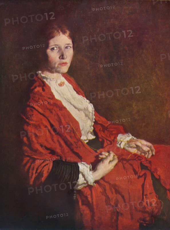 'The Red Scarf', 1935. Artist: William Newenham Montague Orpen.