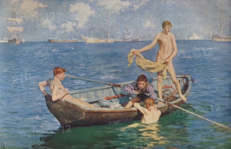 'August Blue', 1893 (1935). Artists: Henry Scott Tuke, George Newnes.
