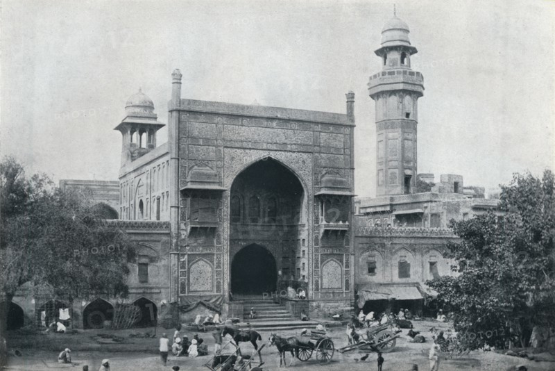 'Mosque of Wazir Khan, Lahore', c1942. Artist: Unknown.