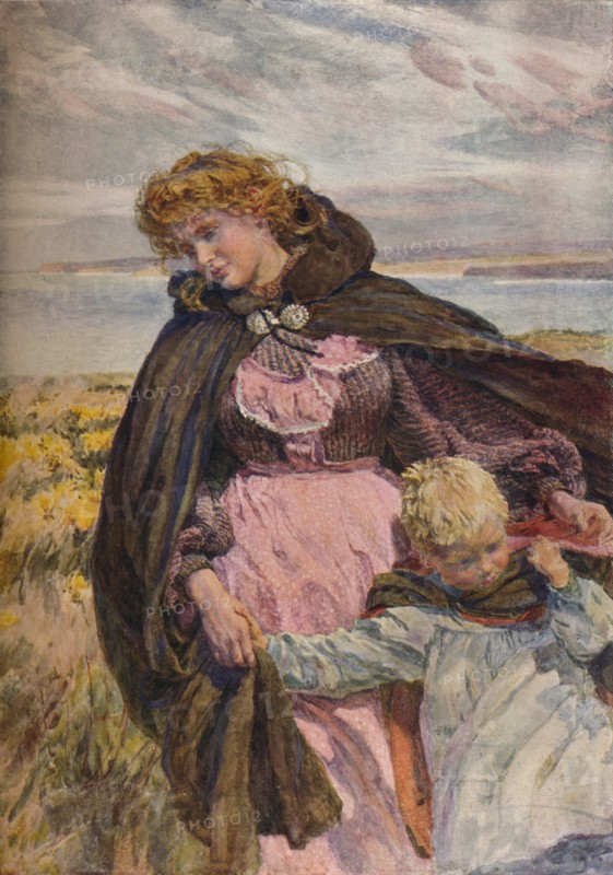 'The Breeze's Kiss', c1900. Artist: Lionel Percy Smythe.