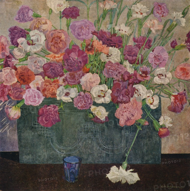 'Pinks', c1920. Artist: Charles Rennie Mackintosh.