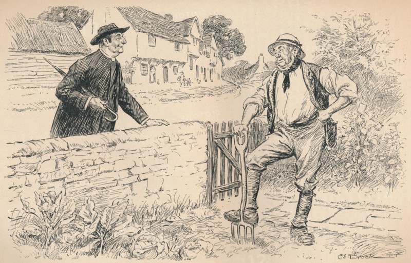 'The Vicar', 1909. Artist: Charles Edmund Brock.