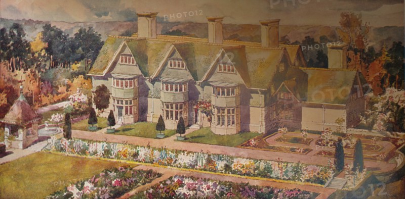 'House at Troon, Ayrshire', c1910. Artist: Arnold Mitchell.