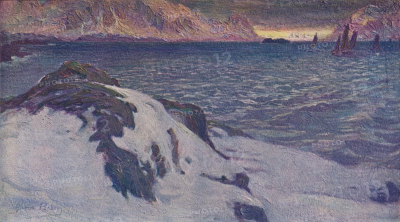 'A Lofoden Seascape', c1910. Artist: Anna Katarina Boberg.