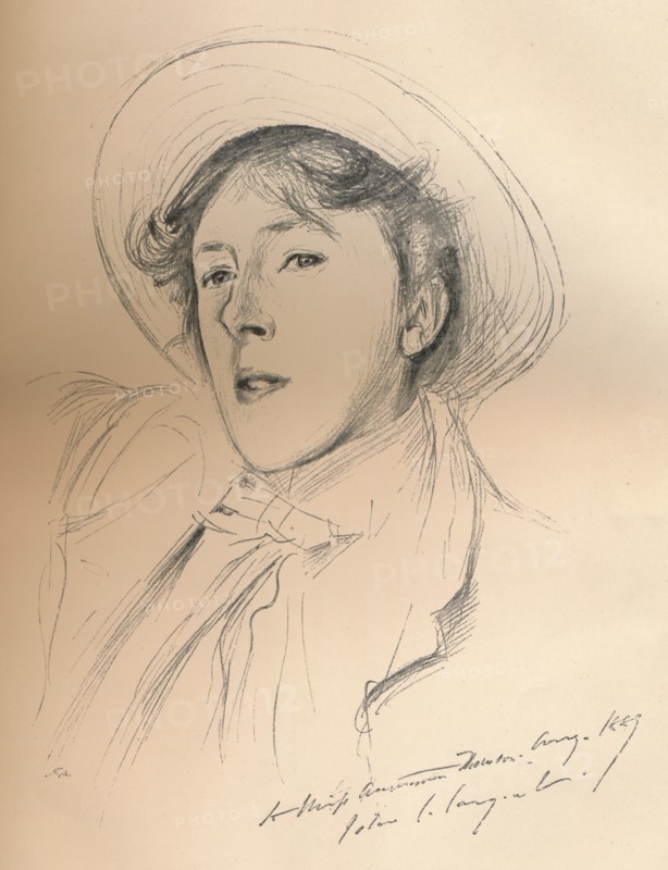 'Portrait sketch of Miss Violet Paget (Vernon Lee)', c1881. Artist: John Singer Sargent.