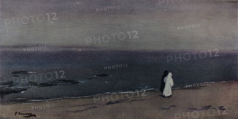 'The Seashore, Moonlight', c1908. Artist: Sir John Lavery.