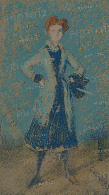 'The Blue Girl', c1874. Artist: James Abbott McNeill Whistler.