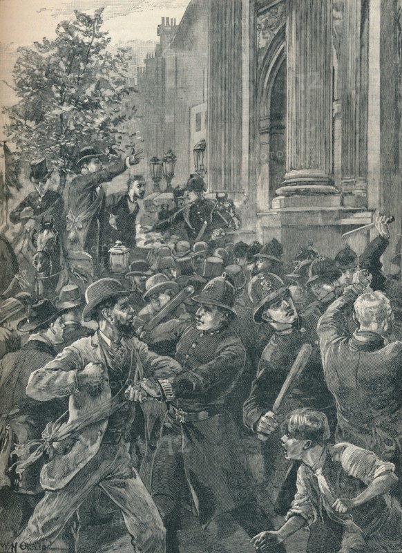Reform Leaguers at Marble Arch, London, 1866 (1906). Artist: Unknown.