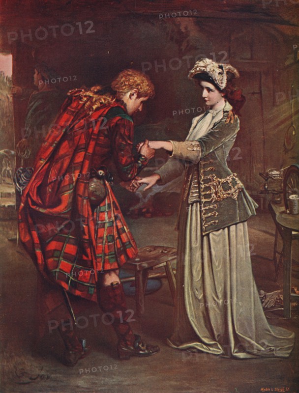 'Prince Charlie's Farewell to Flora MacDonald, 1746' (1905). Artist: Unknown.