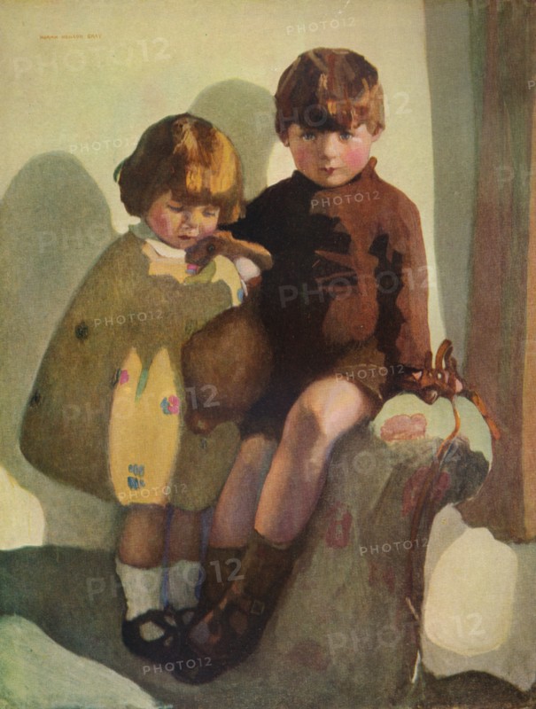 'Ian and Rosemary', c1923. Artist: Norah Neilson Gray.