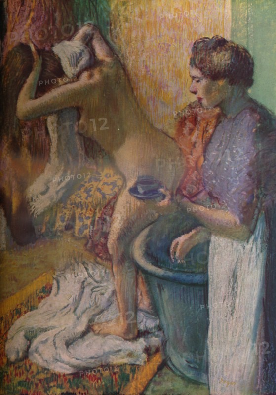 'Breakfast after a bath', 1883. Artist: Edgar Degas.