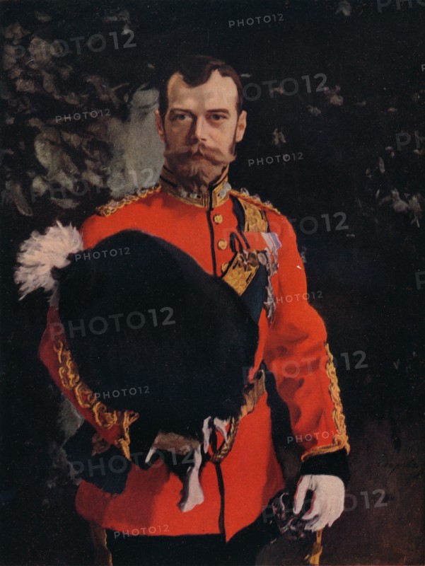 'H.I.M. The Emperor Nicholas II. Colonel-in-Chief of the Royal Scots Greys', 1902. Artist: Valentin Serov.