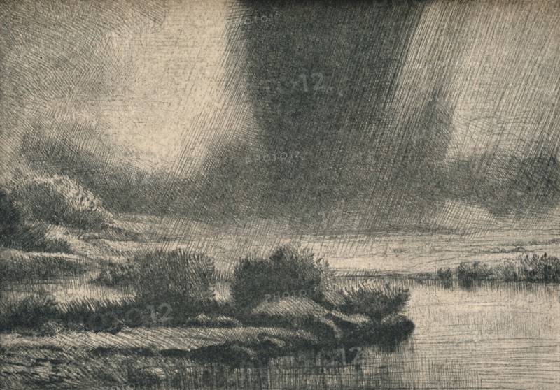 'The Storm', c1890. Artist: Alphonse Legros.