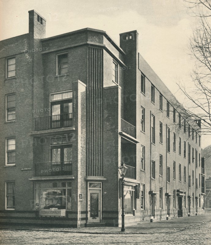 'Labourers' Dwellings, Spangen, Rotterdam', 1928. Artist: Unknown.