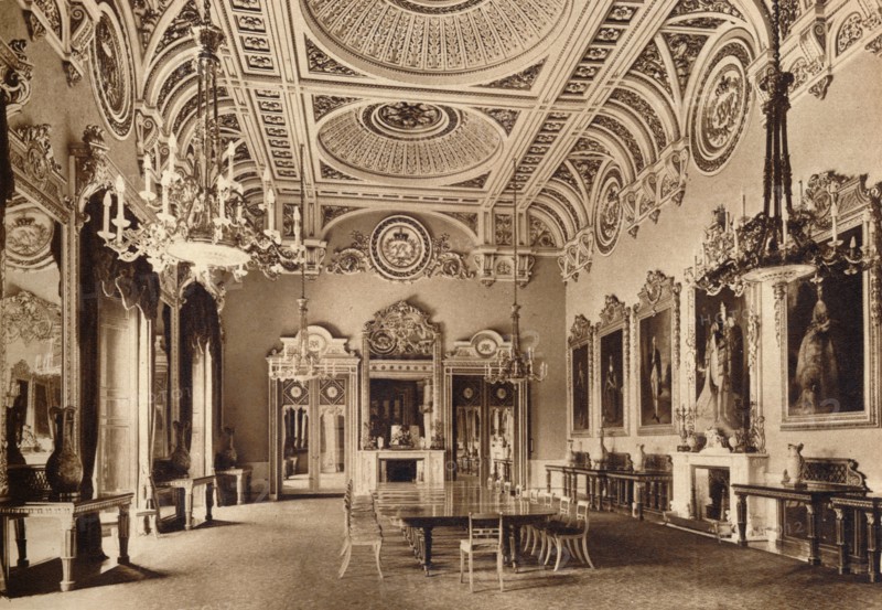 The State Dining Room, Buckingham Palace, 1935. Artist: Unknown.
