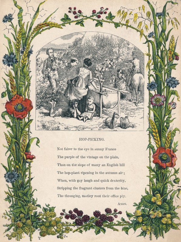 'Hop-Picking', c1900. Artist: Unknown.