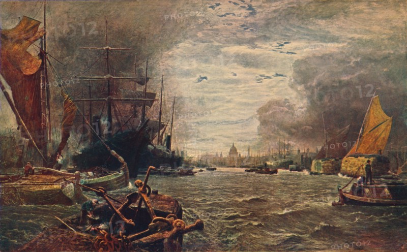 'The Pool of London', 1888 (1906). Artist: Unknown.