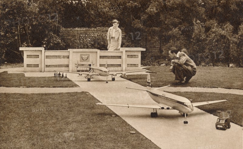 The Airport, the Model Village, West Cliff, Ramsgate, Kent, c1950s. Artist: Unknown.