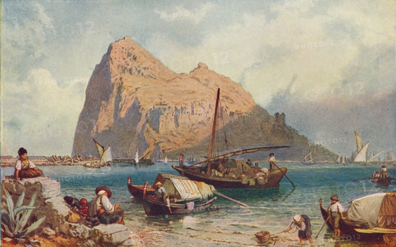 Gibraltar, 1905. Artist: Unknown.