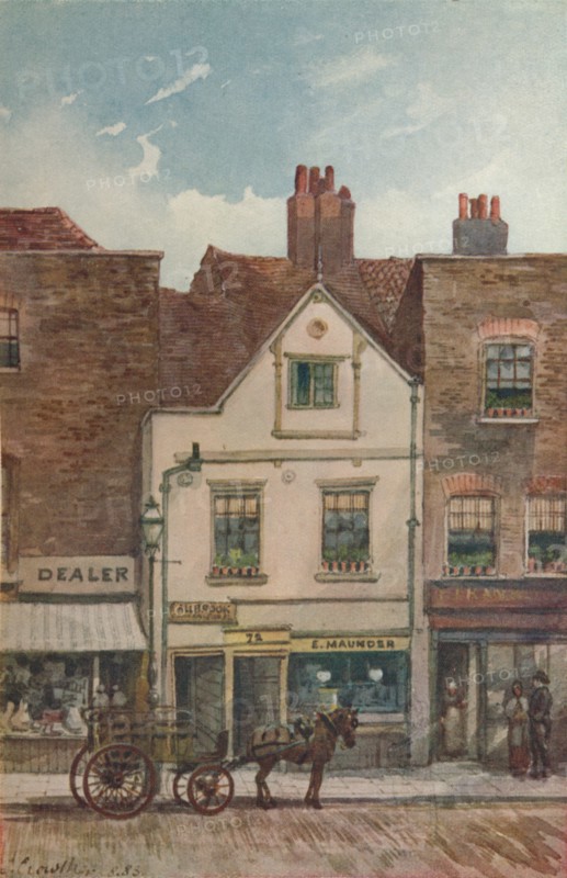 View of no 72 Cheyne Walk, Chelsea, London, 1883. Artist: John Crowther.