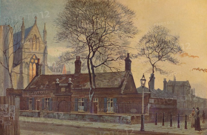 'Butler's Almshouses, Westminster',  London, 1879 (1926). Artist: John Crowther.