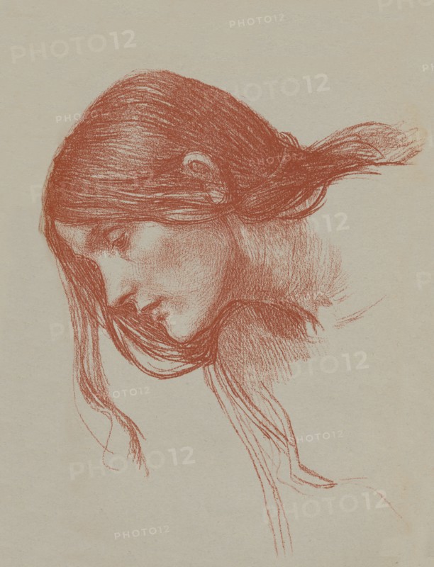 'Phyllis and Demophoon Study', c1897. Artist: John William Waterhouse.
