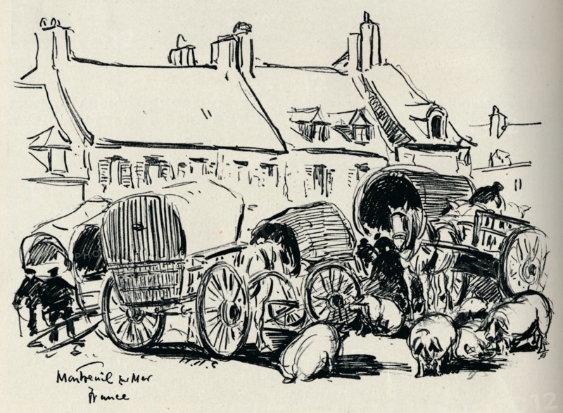 'Montreuil-Sur-Mer, France', c1907.  Artist: William Henry Charlton.