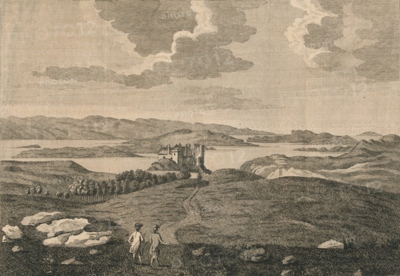 'Dunvegan Castle', 1774. Artist: Peter Mazell.