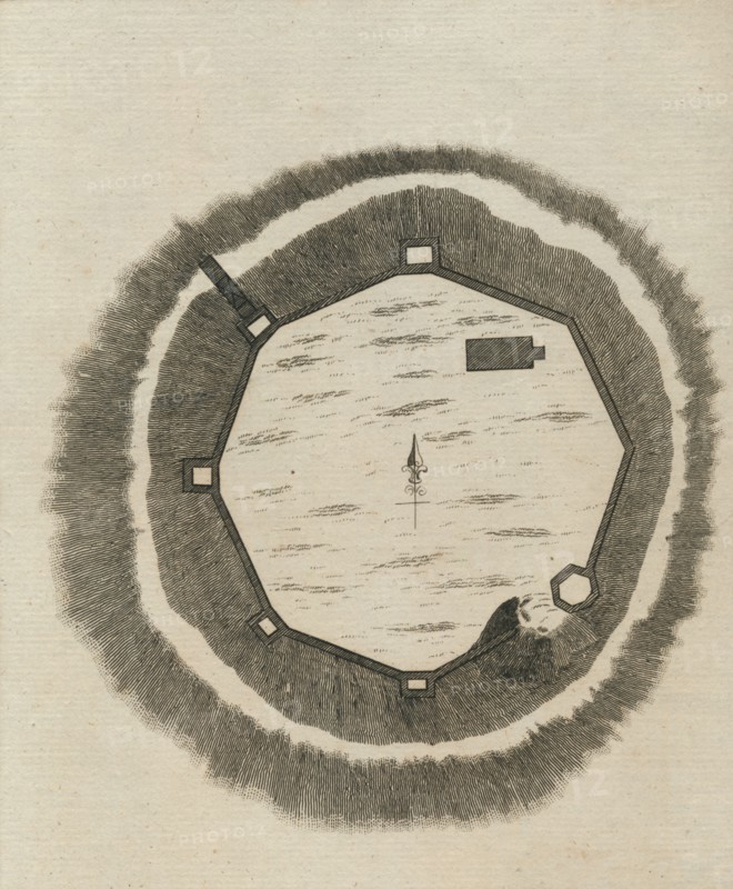 'Plan of Oxford Castle', 1786. Artist: Thornton.