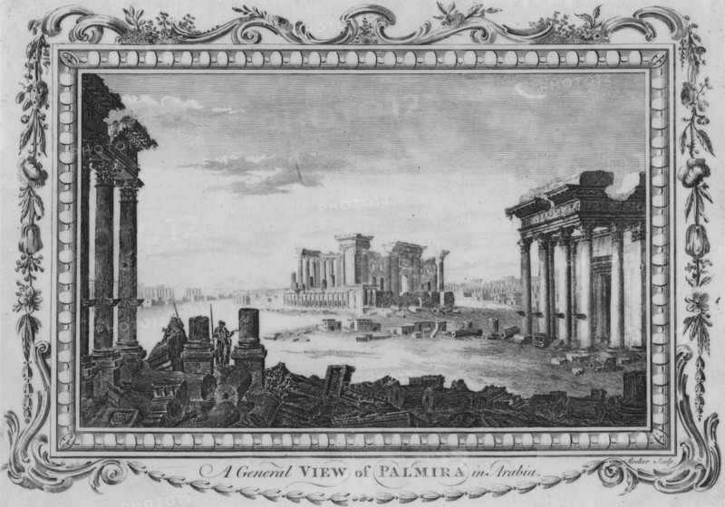 'A General View of Palmira in Arabia', c1770. Artist: Edward Rooker.
