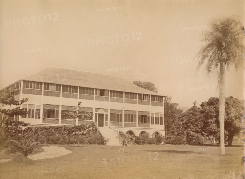'Government House, near Kingston, Jamaica' c20th century.  Artist: Unknown.