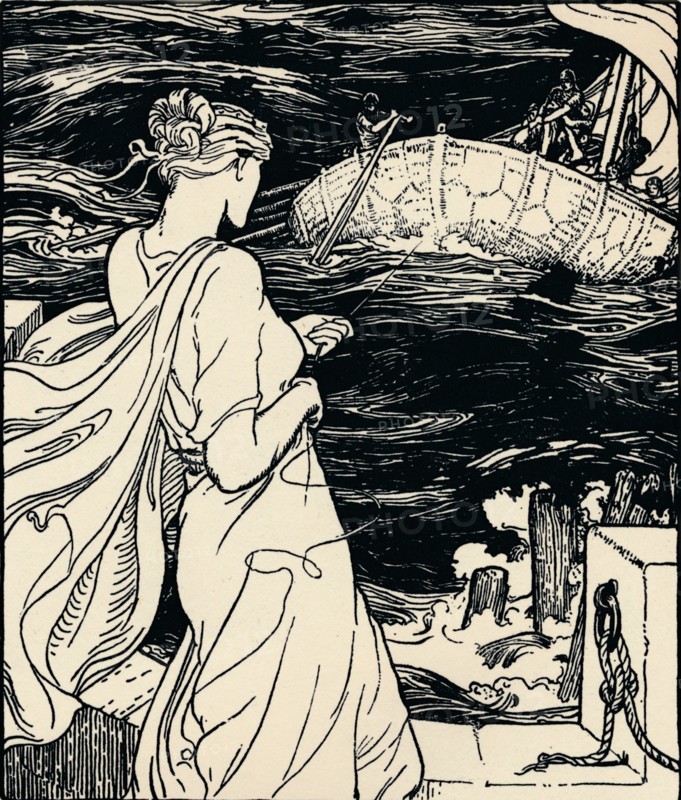 'The Queen of the Magic Clew', c1900. Artist: John Dickson Batten.